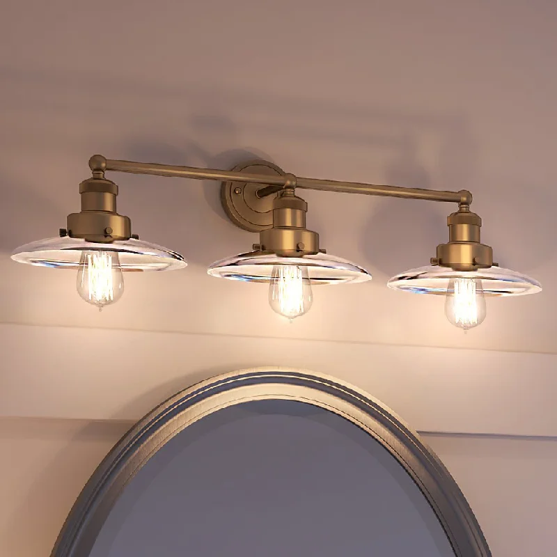 Industrial Lighting for Automotive Manufacturing PlantsUEX2439 New Traditional Bath Light 7''H x 28''W, Satin Brass Finish, Sanford Collection Industrial Lighting for Automotive Manufacturing PlantsUEX2439 New Traditional Bath Light 7''H x 28''W, Satin Brass Finish, Sanford Collection
