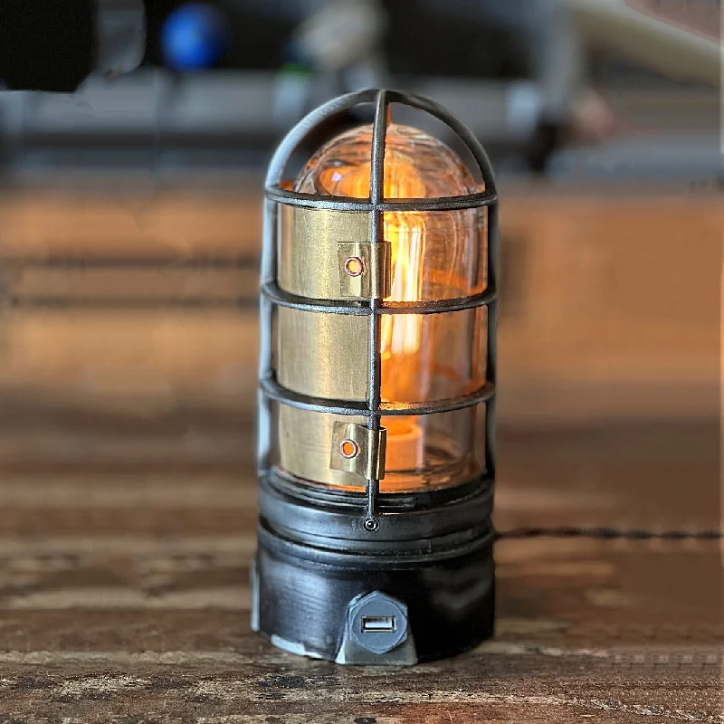 Dust - Resistant Industrial Lighting for Dirty WorkspacesSteampunk Lamp  - The Royal Guard
