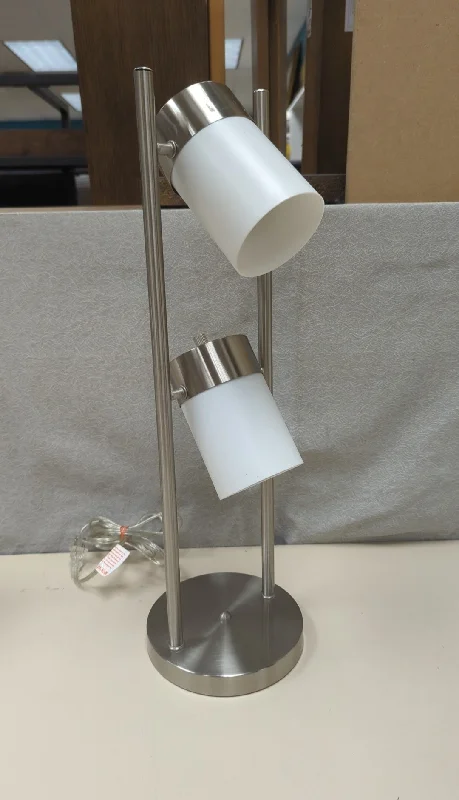 Lava Lamps for Vegetarian Restaurants to Add a Fresh Touch2 BULB SILVER/WHITE LAMP