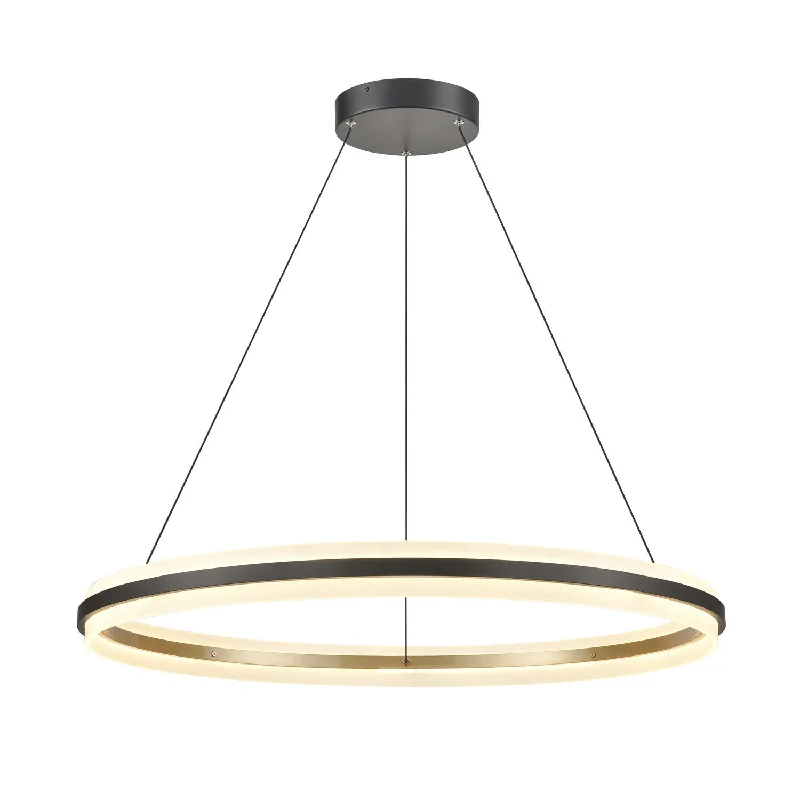 Antique - style recessed lights for traditional - themed interiorsLight Ring LED Pendant in Matte Black Antique - style recessed lights for traditional - themed interiorsLight Ring LED Pendant in Matte Black