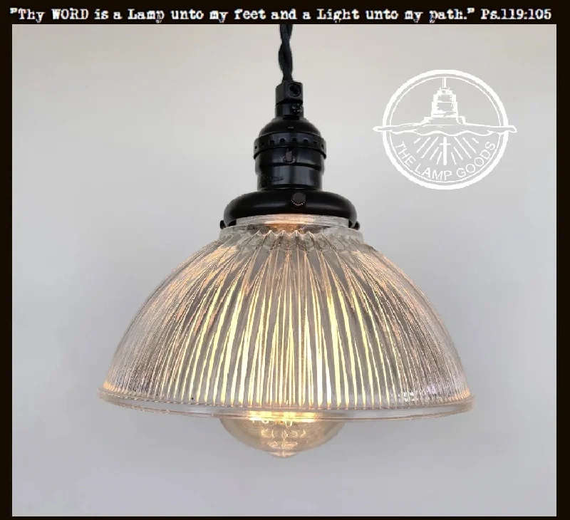 Color - Tunable Industrial Lighting for Special ApplicationsFactory Antique Glass Holophane Pendant Light Color - Tunable Industrial Lighting for Special ApplicationsFactory Antique Glass Holophane Pendant Light