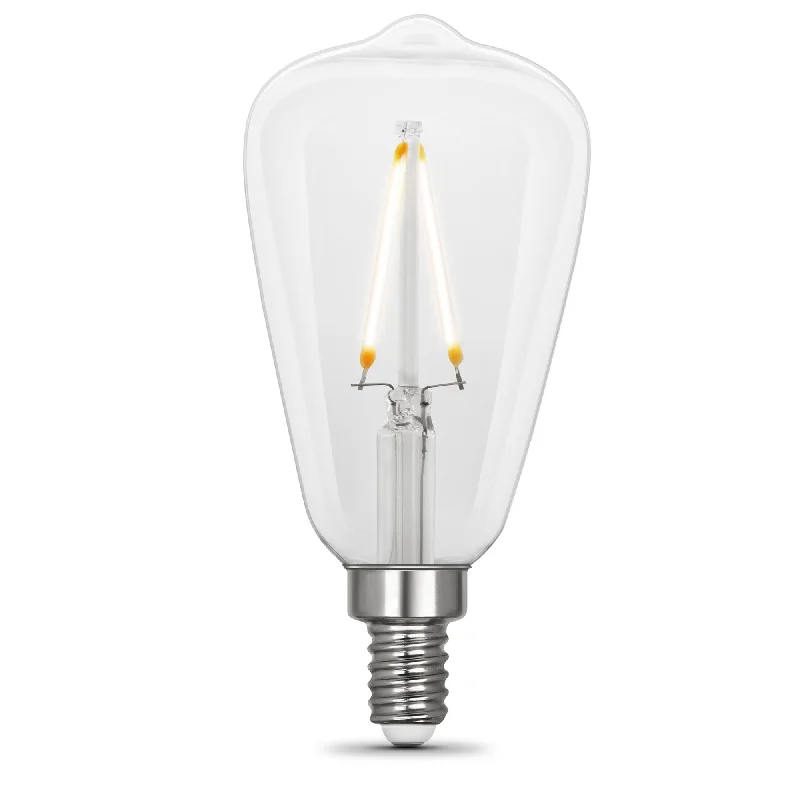 Edison light bulbs for DIY projects5.5W (60W Replacement) ST15 E12 Dimmable Straight Filament Clear Glass Vintage Edison LED Light Bulb, Soft White Edison light bulbs for DIY projects5.5W (60W Replacement) ST15 E12 Dimmable Straight Filament Clear Glass Vintage Edison LED Light Bulb, Soft White