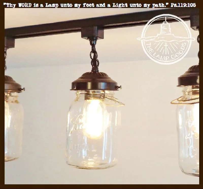 Industrial Flood Lighting for Outdoor Loading DocksMason Jar Track Light SINGLE Vintage Quart Industrial Flood Lighting for Outdoor Loading DocksMason Jar Track Light SINGLE Vintage Quart