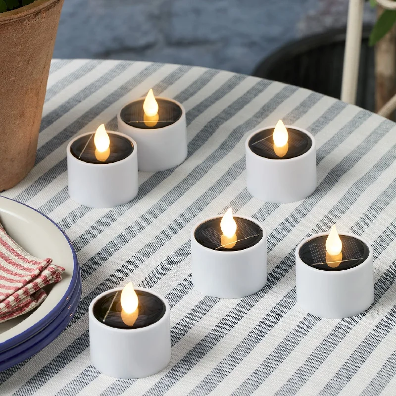 String Lights for Wedding Receptions6 Solar LED Tealights