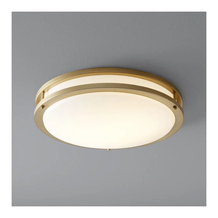Recessed lights for laundry rooms with a long lifespanOracle Single-Light LED 17.75" Flush Mount Ceiling Fixture - Aged Brass Recessed lights for laundry rooms with a long lifespanOracle Single-Light LED 17.75" Flush Mount Ceiling Fixture - Aged Brass