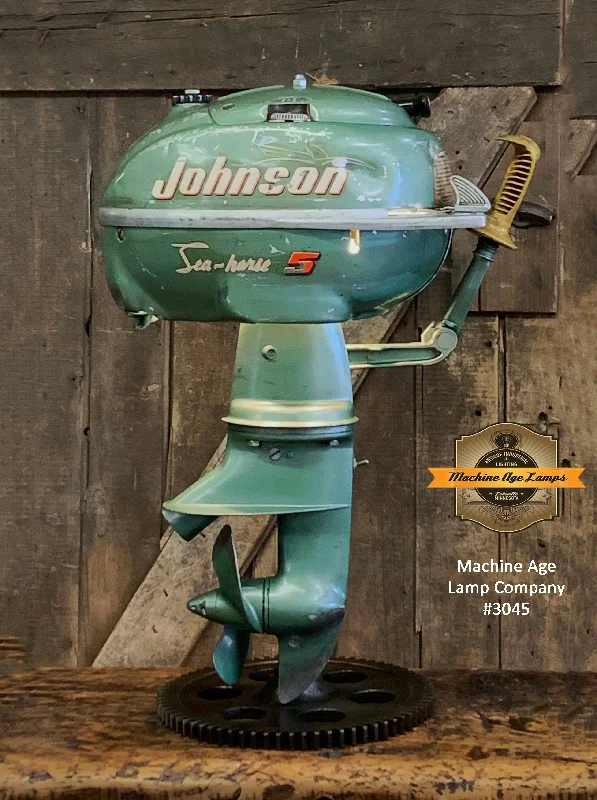 Industrial Lighting for Pharmaceutical ManufacturingSteampunk Industrial / Antique Johnson Boat Motor / Nautical / Marine / Cabin / Lamp #3045 sold Industrial Lighting for Pharmaceutical ManufacturingSteampunk Industrial / Antique Johnson Boat Motor / Nautical / Marine / Cabin / Lamp #3045 sold