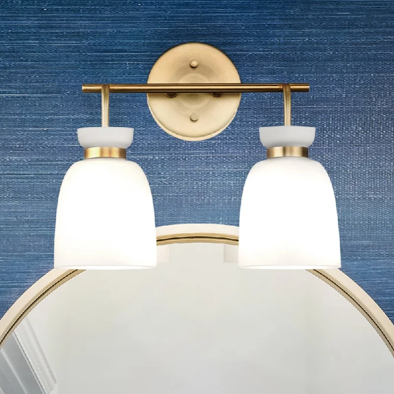 Durable Industrial Lighting for Harsh EnvironmentsUHP5004 Minimalist Indoor Bath Light, 11''H x 6-5/8"W x 14''D, Brushed Gold Finish, Underwood Collection Durable Industrial Lighting for Harsh EnvironmentsUHP5004 Minimalist Indoor Bath Light, 11''H x 6-5/8"W x 14''D, Brushed Gold Finish, Underwood Collection