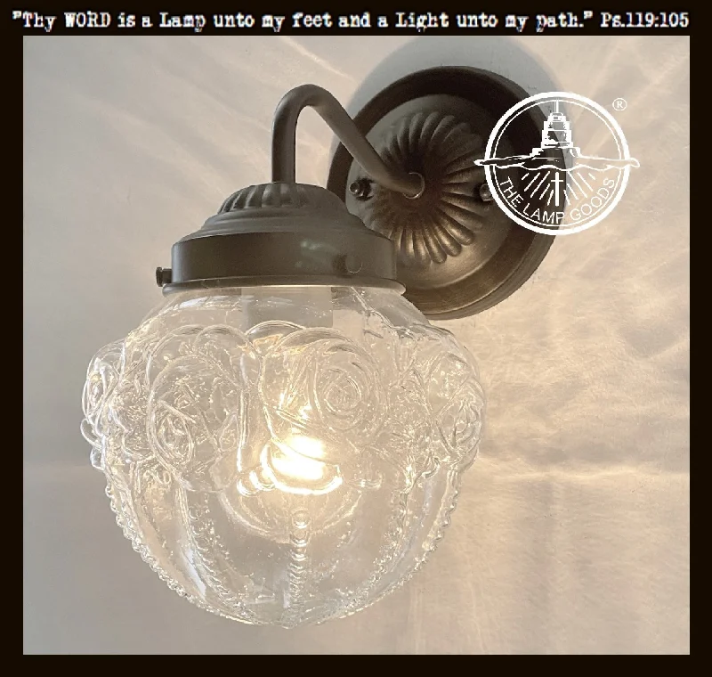 Industrial Emergency Lighting for Safety in FactoriesVictorian Embossed Globe Wall Light