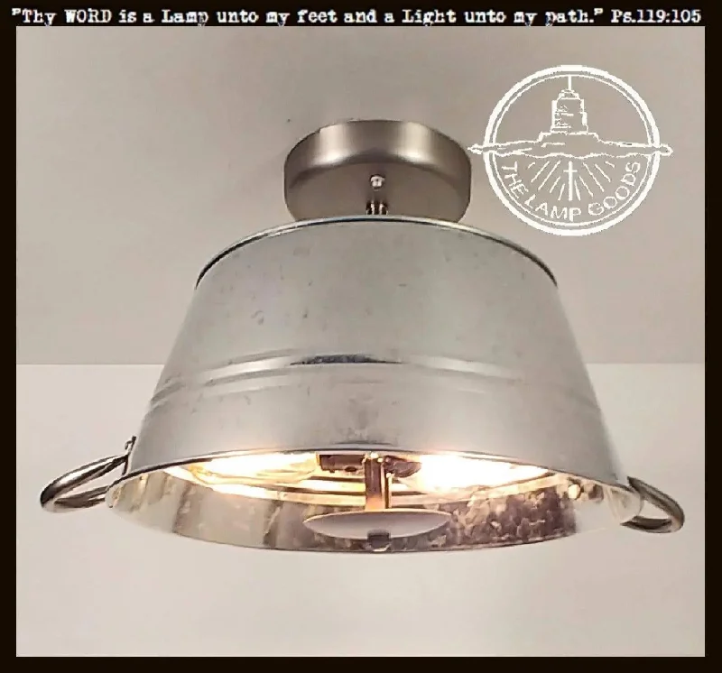 Waterproof Industrial Lighting for Wet AreasGalvanized Laundry Wash Tub Ceiling Light Waterproof Industrial Lighting for Wet AreasGalvanized Laundry Wash Tub Ceiling Light