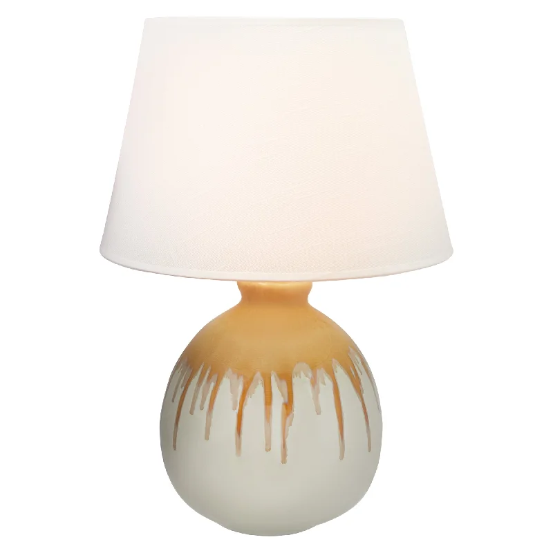 Gothic - Themed Lava Lamps for Dark and Mysterious SpacesCandy Ceramic Table Lamp with White Drum Shade Gothic - Themed Lava Lamps for Dark and Mysterious SpacesCandy Ceramic Table Lamp with White Drum Shade
