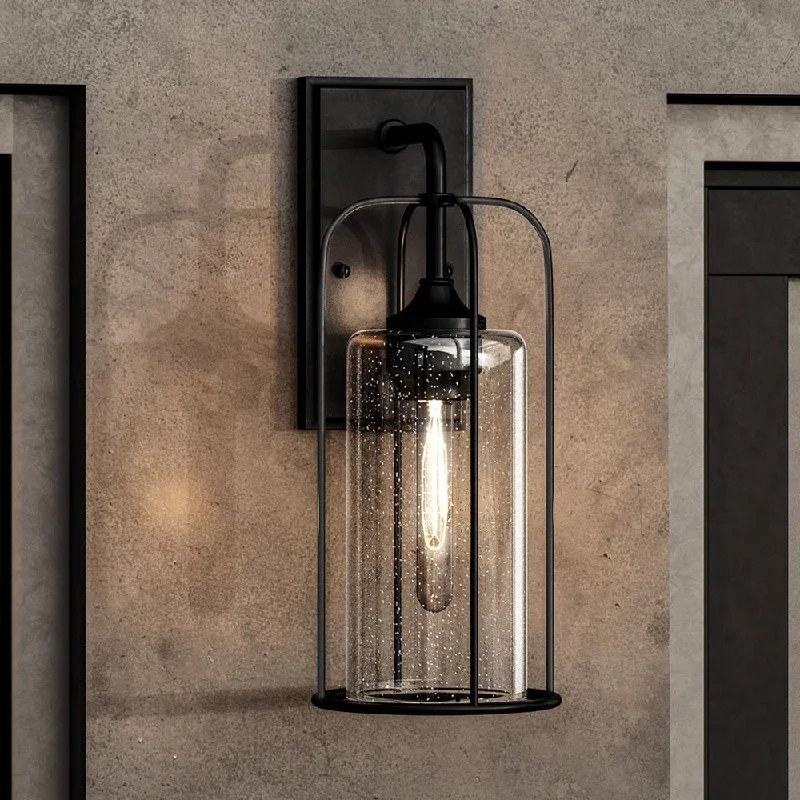 Industrial Lighting for Food Processing FactoriesUHP1301 Farmhouse Outdoor Wall Sconce 17''H x 7.5''W, Midnight Black Finish, Henderson Collection Industrial Lighting for Food Processing FactoriesUHP1301 Farmhouse Outdoor Wall Sconce 17''H x 7.5''W, Midnight Black Finish, Henderson Collection