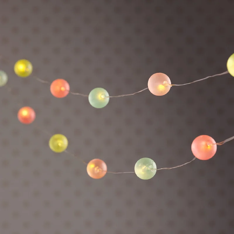 String Lights for Porch Lighting20 Pastel Ball LED Micro Lights
