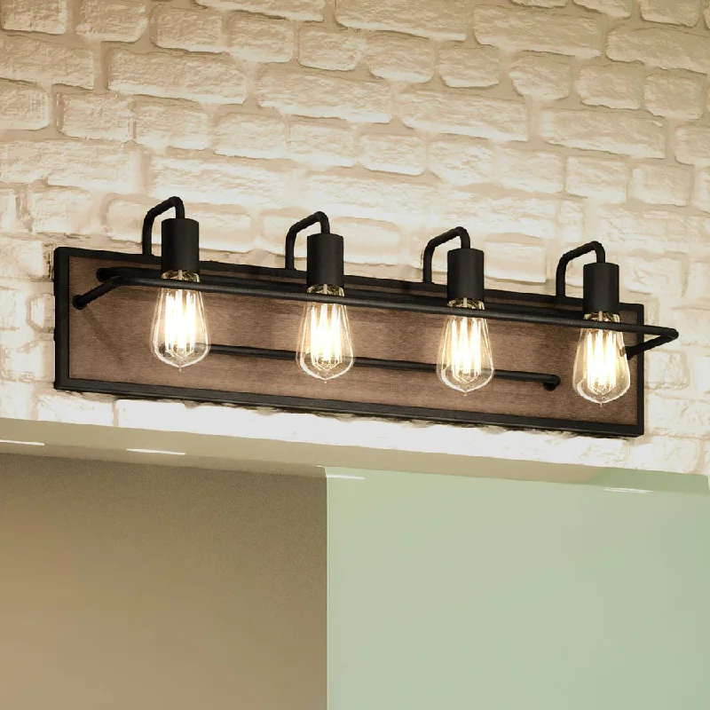 Energy - Efficient Industrial Lighting for Cost - SavingsUEX2663 Utilitarian Bath Light 8''H x 27''W, Matte Black Finish, Ambridge Collection Energy - Efficient Industrial Lighting for Cost - SavingsUEX2663 Utilitarian Bath Light 8''H x 27''W, Matte Black Finish, Ambridge Collection