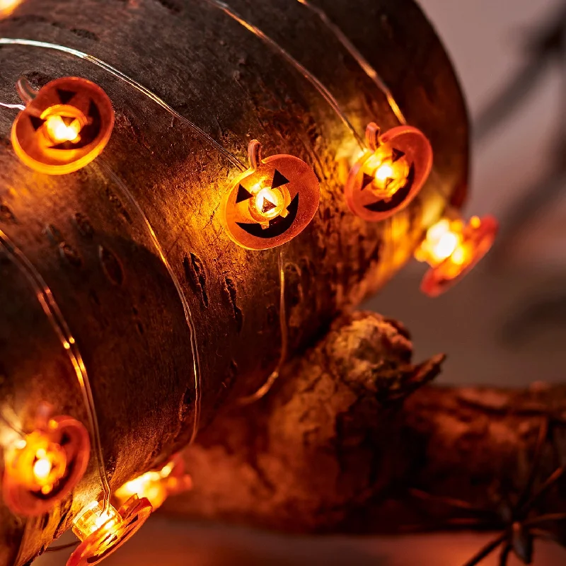String Lights for Nursery Room Decor20 Warm White Pumpkin Micro Lights