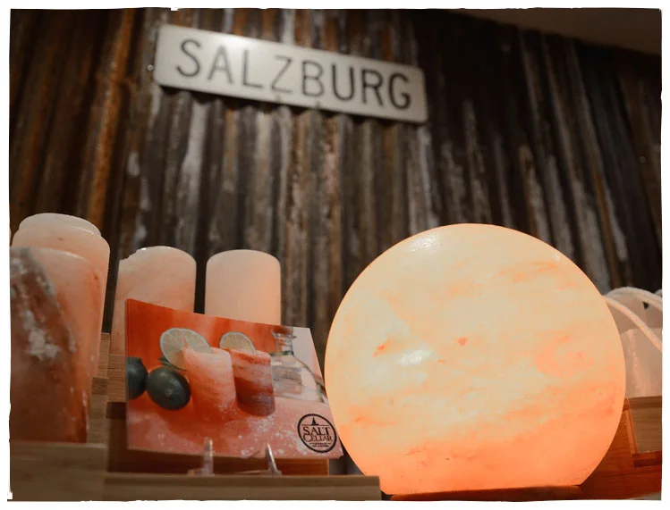 Purple Salt Lamps for a Mysterious AmbianceGlobe Lamp