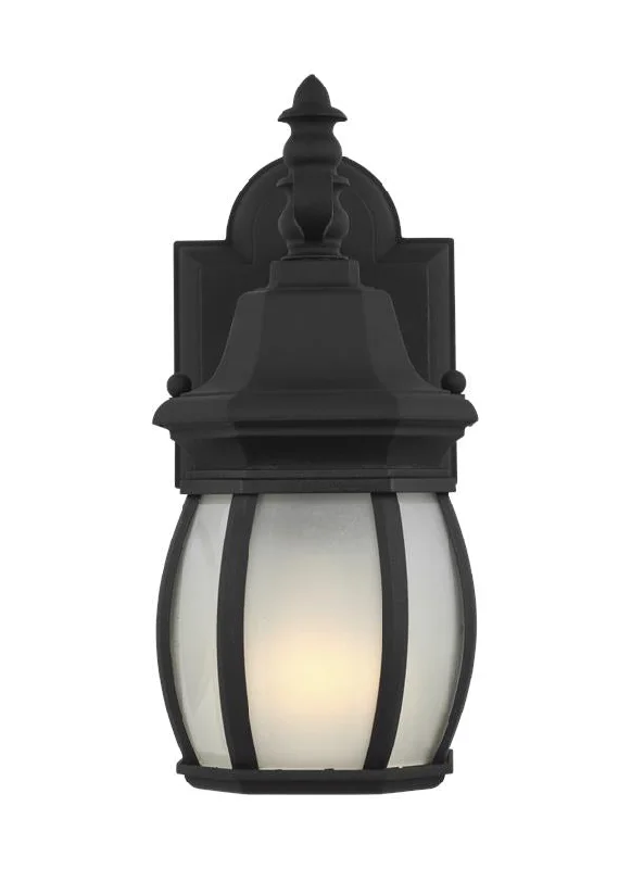 industrial style wall lamps with exposed bulbs for urban loftsWynfield Collection - Small One Light Outdoor Wall Lantern | Finish: Black - 89104EN3-12 industrial style wall lamps with exposed bulbs for urban loftsWynfield Collection - Small One Light Outdoor Wall Lantern | Finish: Black - 89104EN3-12