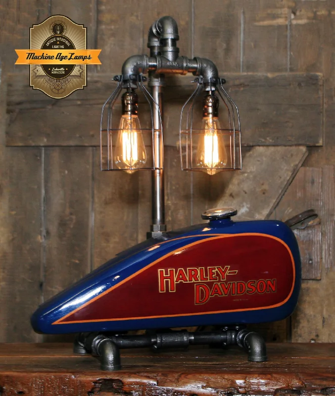Adjustable Industrial Lighting for Flexible IlluminationSteampunk Industrial / Antique 1929 Harley Davidson Motorcycle Gas Tank / Lamp #4005 sold Adjustable Industrial Lighting for Flexible IlluminationSteampunk Industrial / Antique 1929 Harley Davidson Motorcycle Gas Tank / Lamp #4005 sold