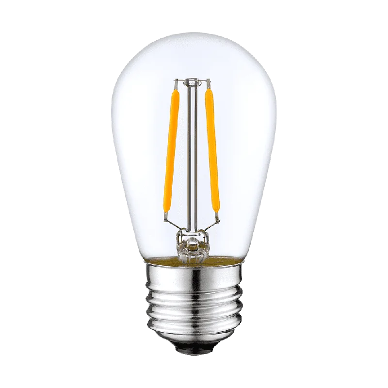 Filament style LED Edison light bulbsSL101 Replacement Light Bulbs 2W LED S14 E26 12V Low Voltage Edison Style for Bistro String Lights Filament style LED Edison light bulbsSL101 Replacement Light Bulbs 2W LED S14 E26 12V Low Voltage Edison Style for Bistro String Lights