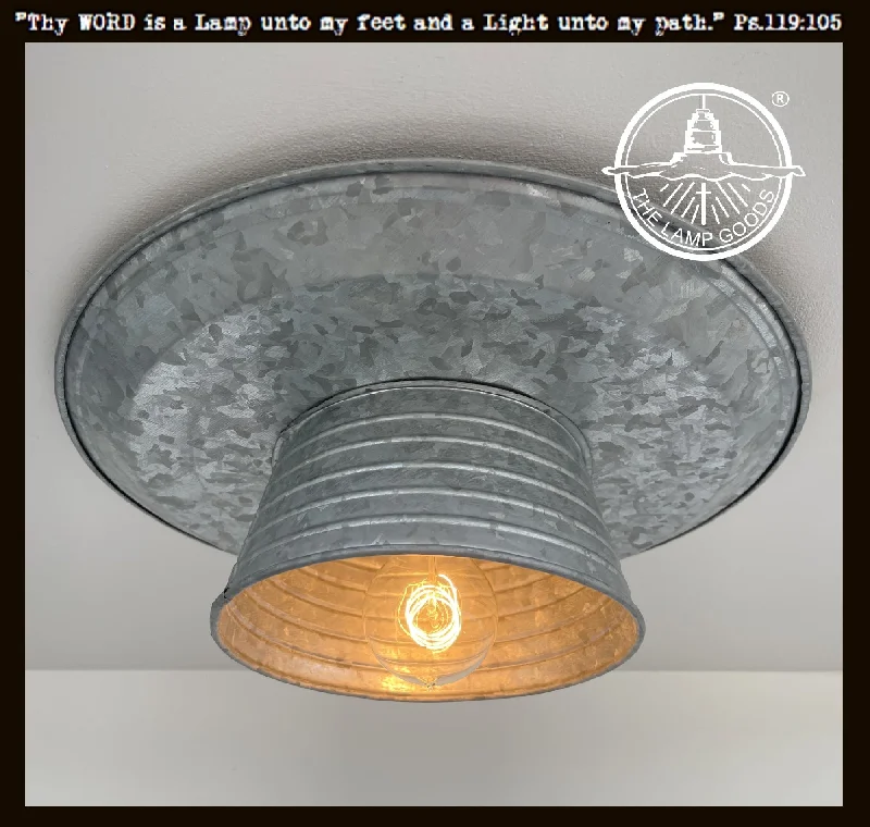 Industrial Lighting for Furniture FactoriesFarmhouse Round Flush Mount Ceiling Light