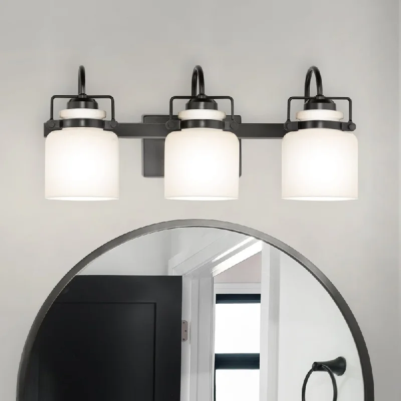 Industrial Flood Lighting for Outdoor Loading DocksUHP4548 Transitional Indoor Bath Light, 9-1/8''H x 7-1/8"W x 21-1/8''D, Matte Black Finish, Bowman Collection Industrial Flood Lighting for Outdoor Loading DocksUHP4548 Transitional Indoor Bath Light, 9-1/8''H x 7-1/8"W x 21-1/8''D, Matte Black Finish, Bowman Collection