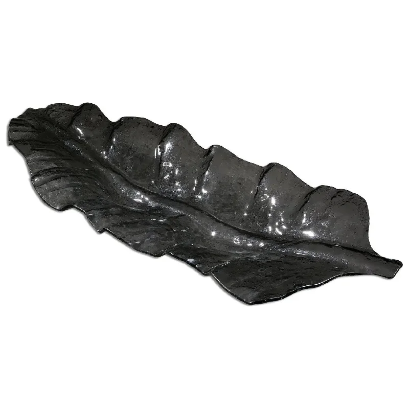 Smoked Leaf Tray