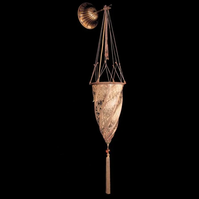 coastal style wall lamps with nautical elements for beachfront homesFortuny Style Wall Light In 7 Murano Glass Colours