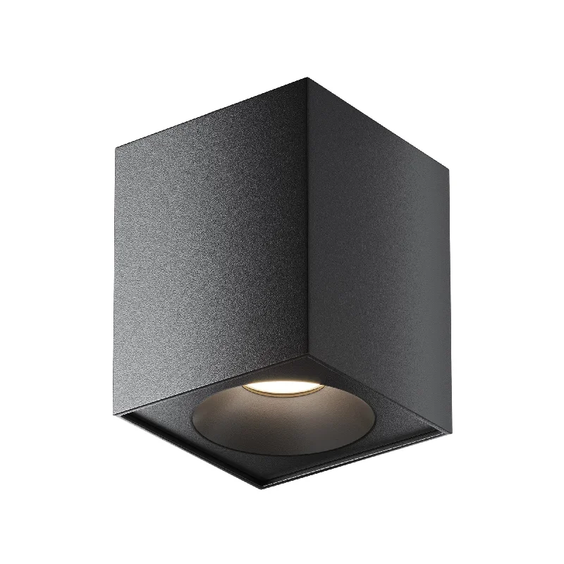 Zoom Square Flush Spotlight IP65 - Black/White