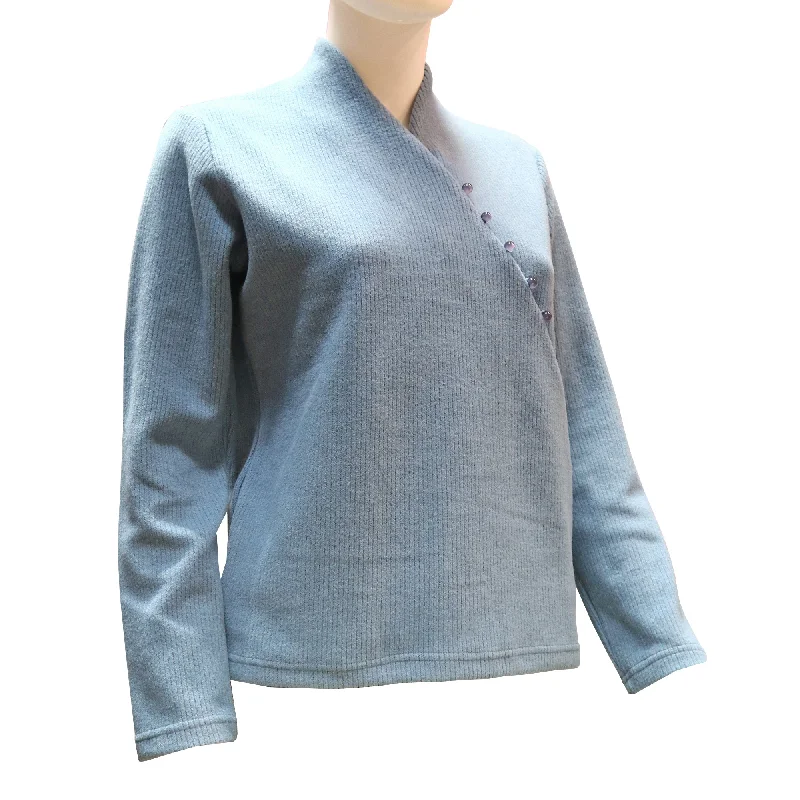 Solar - Powered String Lights for Energy - Saving BackyardsLong Sleeve Knitted Sweater with Pankou Buttons - Light Blue Solar - Powered String Lights for Energy - Saving BackyardsLong Sleeve Knitted Sweater with Pankou Buttons - Light Blue