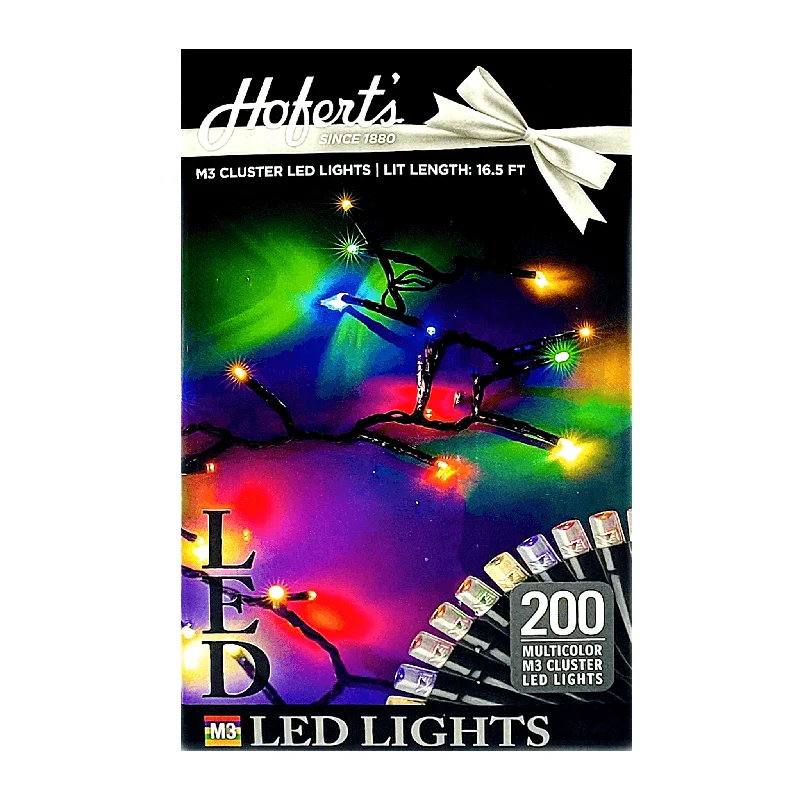 Solar - Powered String Lights for Energy - Saving BackyardsHofert's 200 Multicolor M3 LED Lights