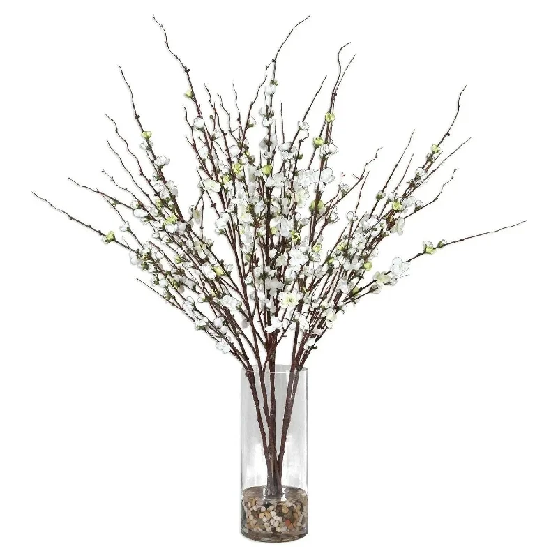Quince Blossoms Silk Centerpiece