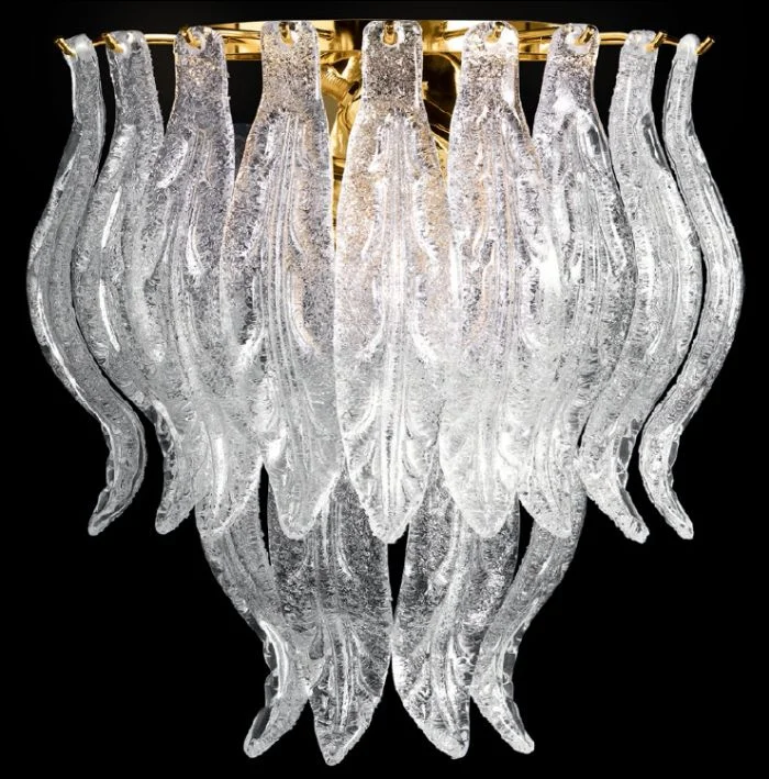 industrial style wall lamps with exposed bulbs for urban loftsClear Glass Murano Wall Light