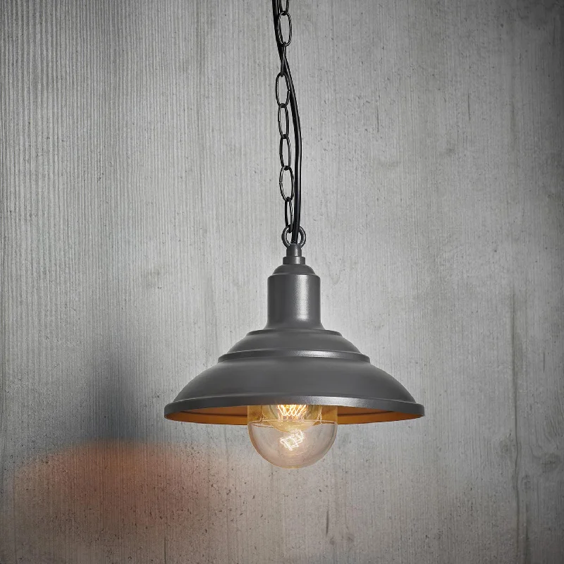 Waterproof String Lights for Patio DecorCharcoal Outdoor Pendant Light
