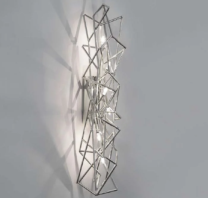 bohemian wall lamps with colorful glass for an eclectic hallwayEtoile' Nickel Plated Wall Light From Terzani