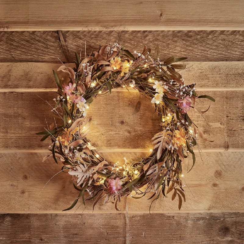 String Lights for Outdoor Dining Areas45cm Foraged Flower Spring Wreath Micro Light Bundle String Lights for Outdoor Dining Areas45cm Foraged Flower Spring Wreath Micro Light Bundle