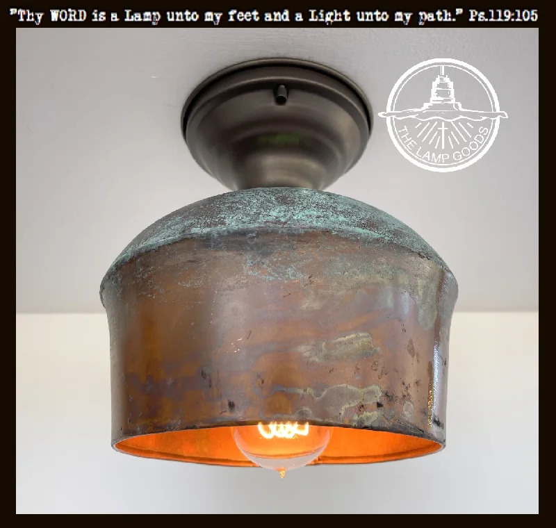 Industrial Wall - Mounted Lighting for Workshop WallsHandcrafted Copper Farmhouse Ceiling Light Industrial Wall - Mounted Lighting for Workshop WallsHandcrafted Copper Farmhouse Ceiling Light