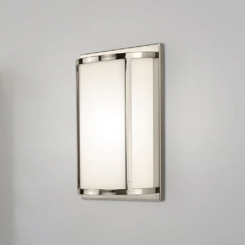 Industrial Lighting for Electronics ManufacturingUHP4774 Contemporary Indoor Wall Sconce, 12''H x 4"W x 7-1/2''D, Brushed Nickel Finish, Coronado Collection Industrial Lighting for Electronics ManufacturingUHP4774 Contemporary Indoor Wall Sconce, 12''H x 4"W x 7-1/2''D, Brushed Nickel Finish, Coronado Collection