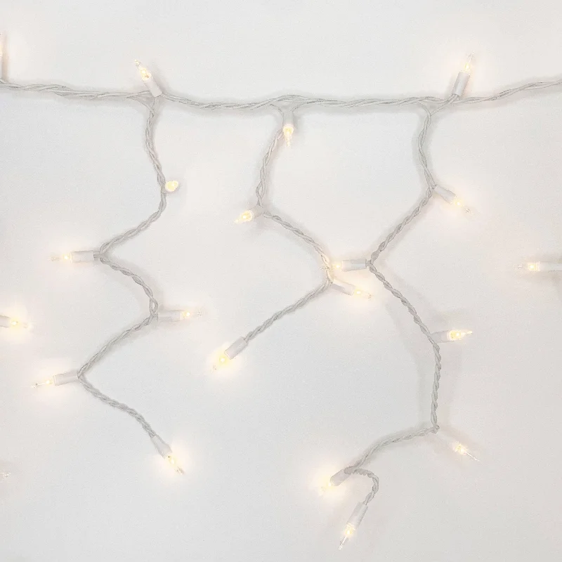 Battery - Operated String Lights for Indoor UseSuper Bright Icicle 300 ct. Light String Clear