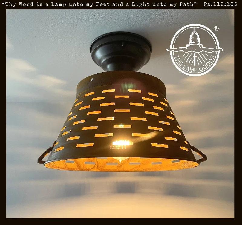 Industrial Lighting for Metal Fabrication ShopsPierced Barn Metal Farmhouse Ceiling Light Industrial Lighting for Metal Fabrication ShopsPierced Barn Metal Farmhouse Ceiling Light