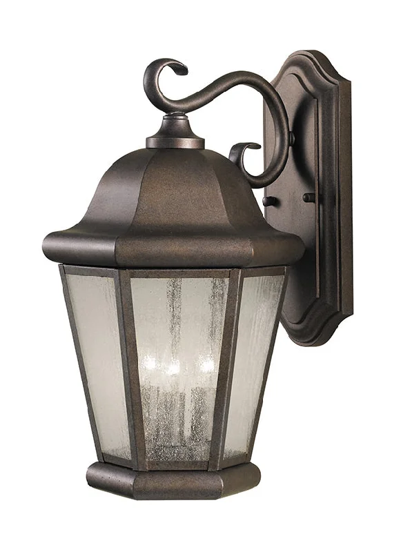 leather wall lamps with a distressed texture for a rugged and stylish lookMartinsville Collection - Large Three Light Outdoor Wall Lantern | Finish: Corinthian Bronze - OL5902EN/CB leather wall lamps with a distressed texture for a rugged and stylish lookMartinsville Collection - Large Three Light Outdoor Wall Lantern | Finish: Corinthian Bronze - OL5902EN/CB