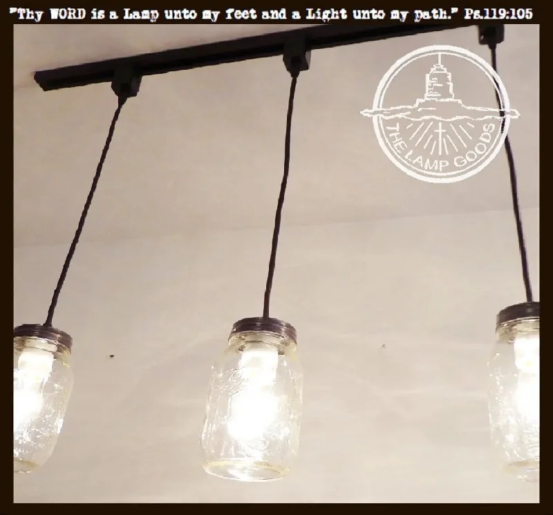 Industrial Task Lighting for Precision WorkstationsMason Jar TRACK LIGHTING Pendant SINGLE New Quart Industrial Task Lighting for Precision WorkstationsMason Jar TRACK LIGHTING Pendant SINGLE New Quart