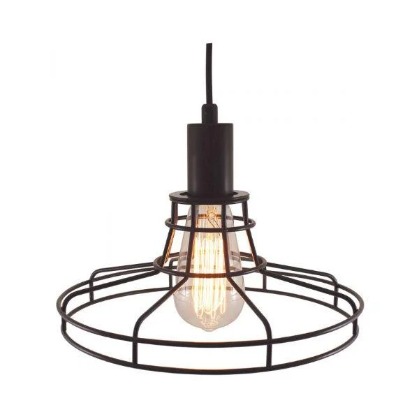 Edison light bulbs for DIY projectsEdison Black Pendant Lamp with Metro Style Cage