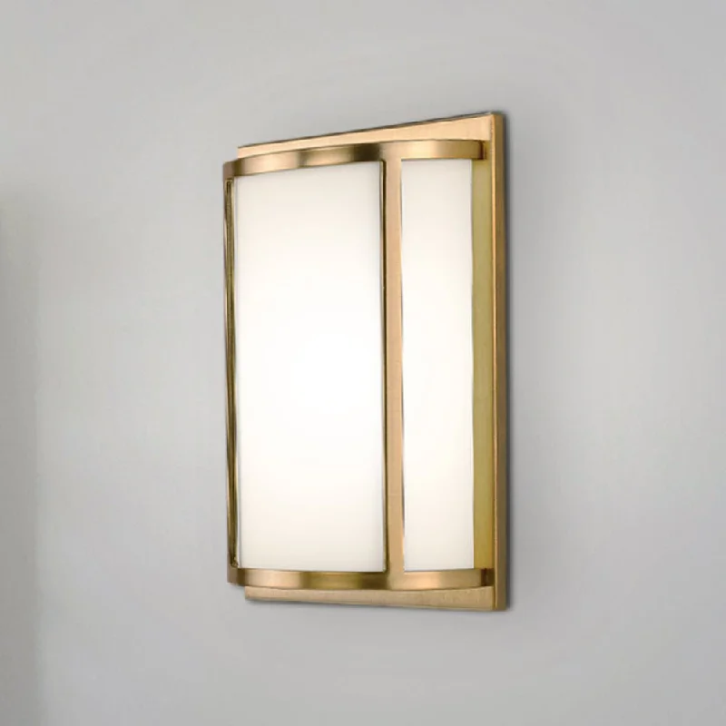 Industrial Exit Sign Lighting for Quick EvacuationUHP4775 Contemporary Indoor Wall Sconce, 12''H x 4"W x 7-1/2''D, Brushed Bronze Finish, Coronado Collection Industrial Exit Sign Lighting for Quick EvacuationUHP4775 Contemporary Indoor Wall Sconce, 12''H x 4"W x 7-1/2''D, Brushed Bronze Finish, Coronado Collection
