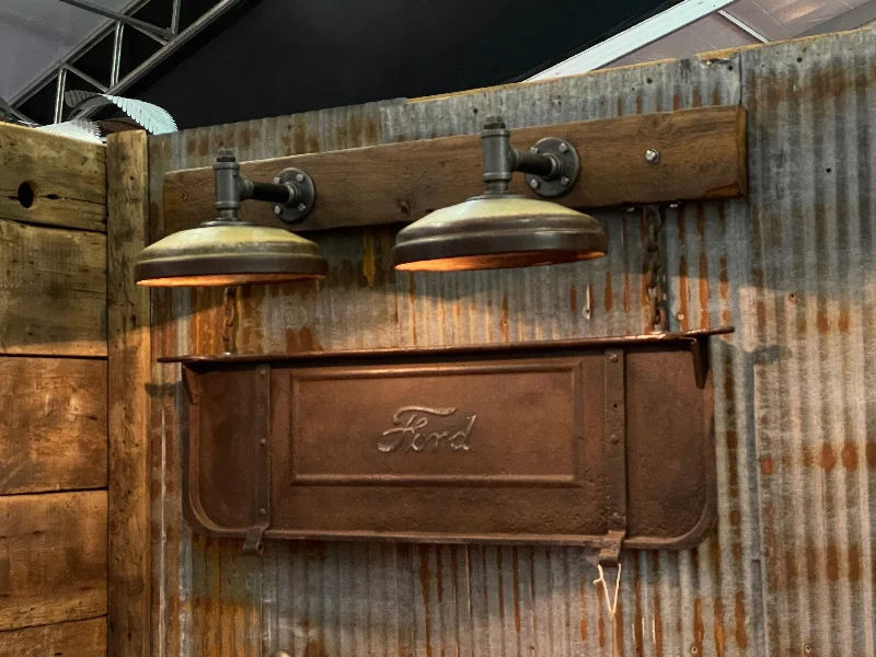 Durable Industrial Lighting for Harsh EnvironmentsSteampunk Industrial / Antique Ford Tailgate Wall Light / Sconce / Barnwood /Automotive / Lamp #2731 Durable Industrial Lighting for Harsh EnvironmentsSteampunk Industrial / Antique Ford Tailgate Wall Light / Sconce / Barnwood /Automotive / Lamp #2731