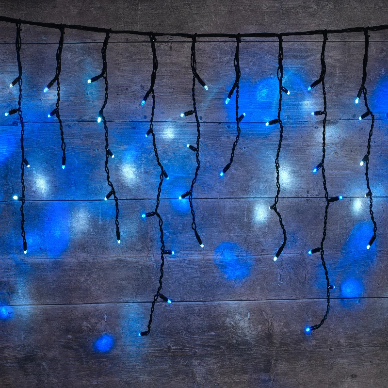 String Lights for Porch LightingPlus Connect 2m 100 Blue & White Connectable Icicle Lights Black Cable String Lights for Porch LightingPlus Connect 2m 100 Blue & White Connectable Icicle Lights Black Cable