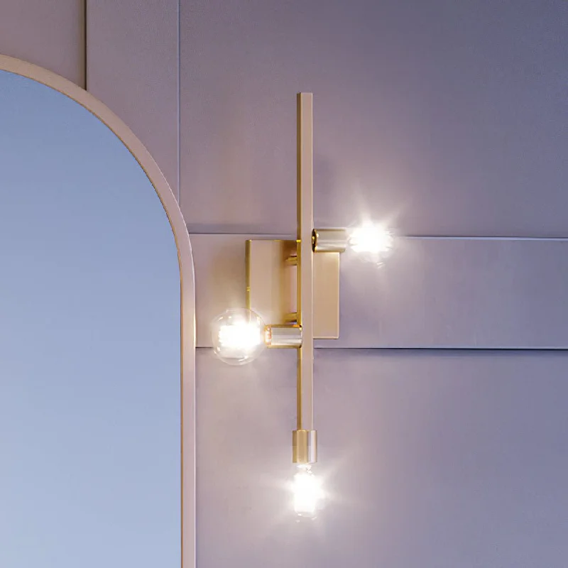 Industrial Lighting for Printing Press FacilitiesUEX2532 Mid-Century Modern Wall Sconce 19''H x 5''W, Olde Brass Finish, Roseville Collection Industrial Lighting for Printing Press FacilitiesUEX2532 Mid-Century Modern Wall Sconce 19''H x 5''W, Olde Brass Finish, Roseville Collection