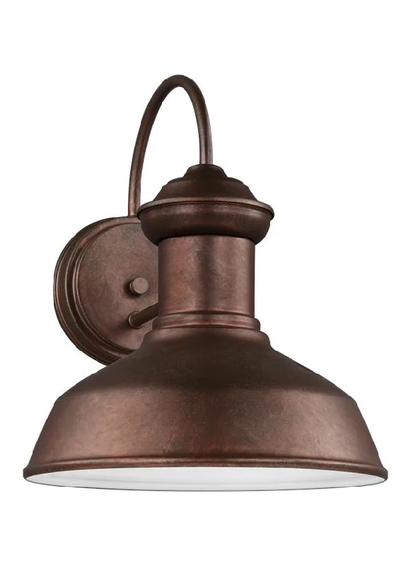 fabric wall lamps with a linen shade for a relaxed and breathable atmosphereFredricksburg Collection - Small One Light Outdoor Turtle Friendly Wall Lantern | Finish: Weathered Copper - 8547701-44/T fabric wall lamps with a linen shade for a relaxed and breathable atmosphereFredricksburg Collection - Small One Light Outdoor Turtle Friendly Wall Lantern | Finish: Weathered Copper - 8547701-44/T