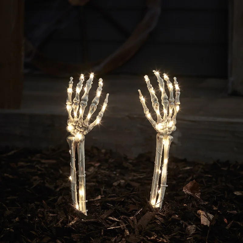 Battery - Operated String Lights for Indoor Use2 Skeleton Hand Halloween Garden Stake Lights Battery - Operated String Lights for Indoor Use2 Skeleton Hand Halloween Garden Stake Lights
