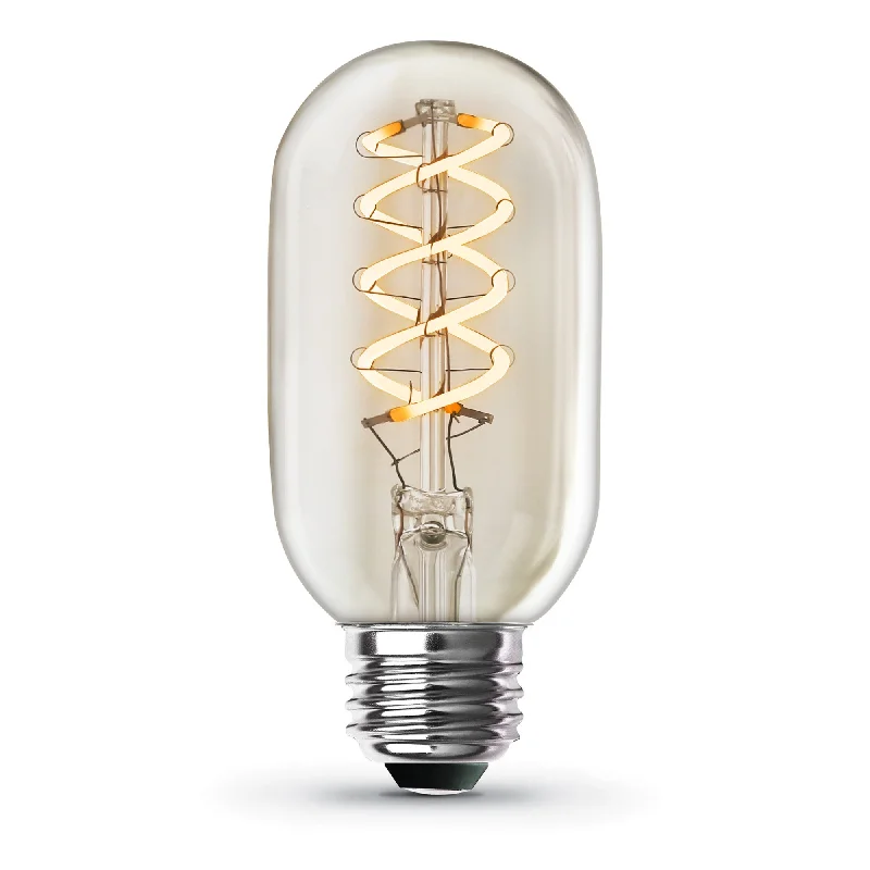 60 watt Edison style light bulbs4.5W (40W Replacement) T14 E26 Dimmable Flexible Filament Clear Glass Vintage Edison LED Light Bulb, Soft White 60 watt Edison style light bulbs4.5W (40W Replacement) T14 E26 Dimmable Flexible Filament Clear Glass Vintage Edison LED Light Bulb, Soft White