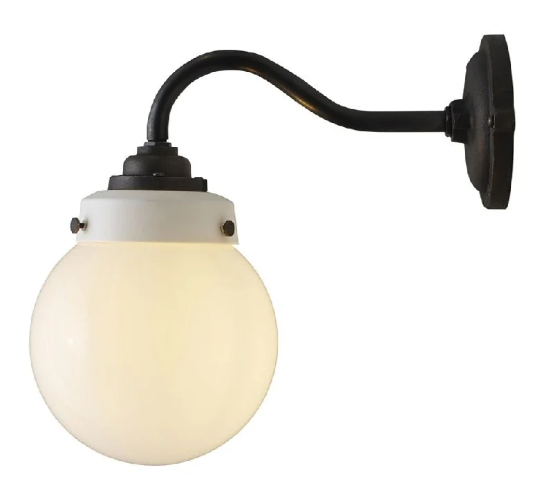 glass wall lamps with frosted glass for soft, diffused lightHampton Wall Light - Small