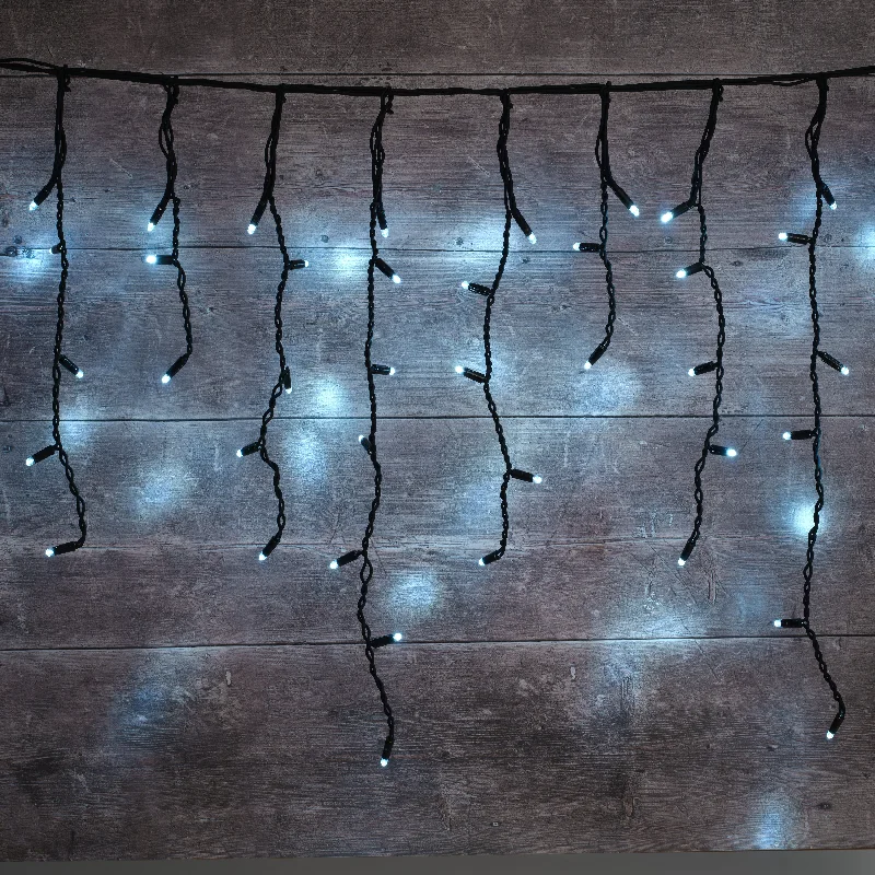 Waterproof String Lights for Patio DecorPlus Connect 2m 100 White Connectable Icicle Lights Black Cable Waterproof String Lights for Patio DecorPlus Connect 2m 100 White Connectable Icicle Lights Black Cable